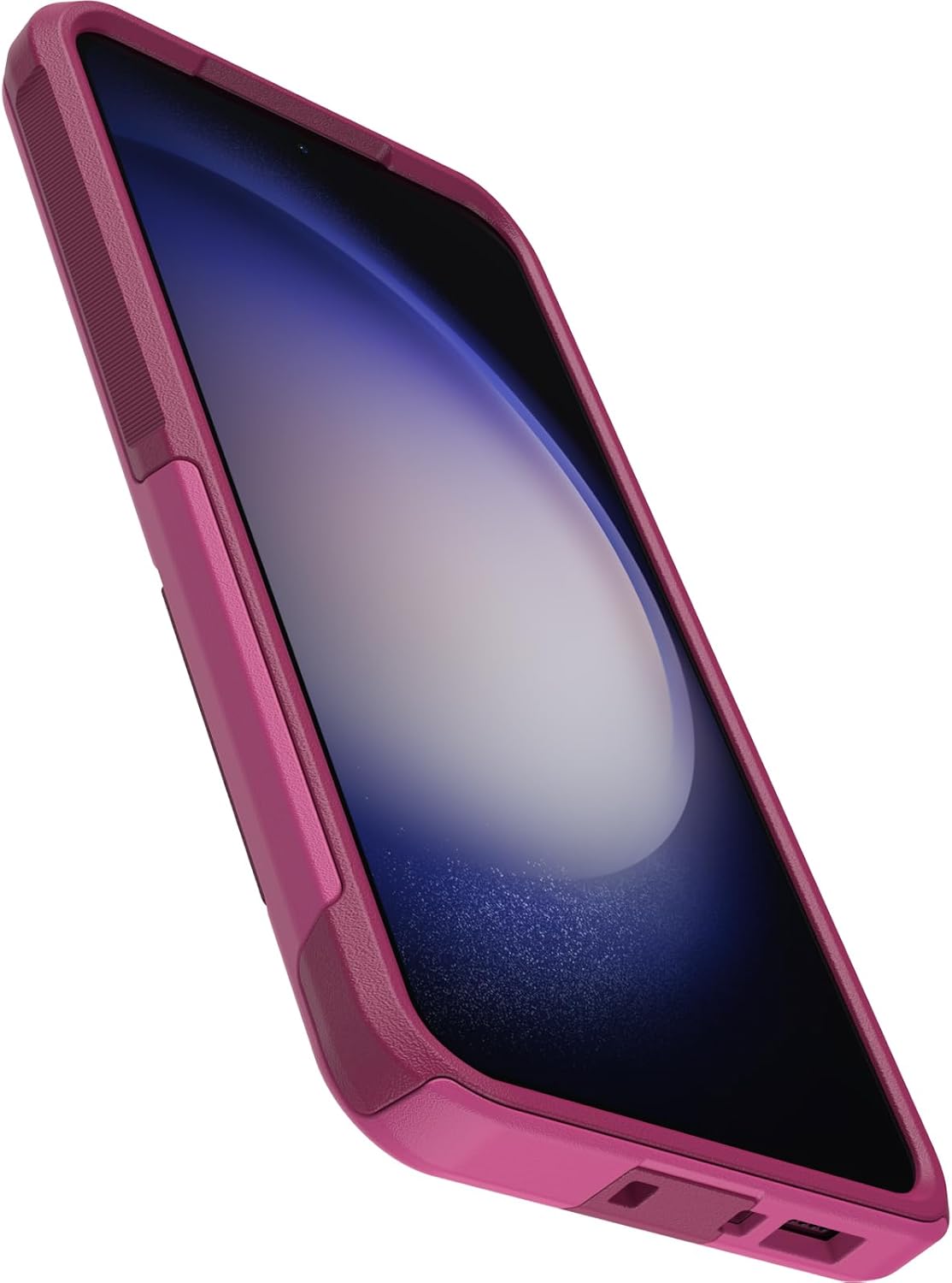 OtterBox Galaxy S23+ Commuter Series Case - INTO The Fuchsia (Pink), Slim & Tough, Pocket-Friendly, with Port Protection