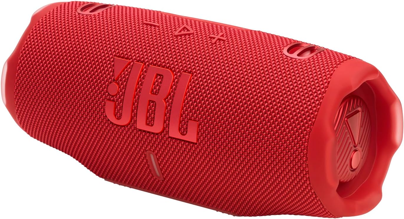 JBL Charge 6 Portable Waterproof & Drop-Proof Bluetooth Speaker (Red)