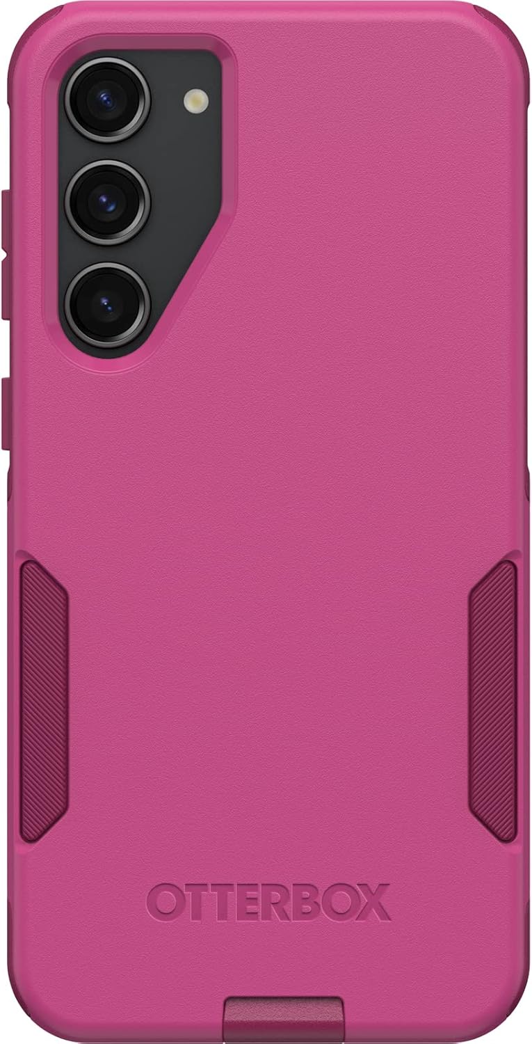 OtterBox Galaxy S23+ Commuter Series Case - INTO The Fuchsia (Pink), Slim & Tough, Pocket-Friendly, with Port Protection
