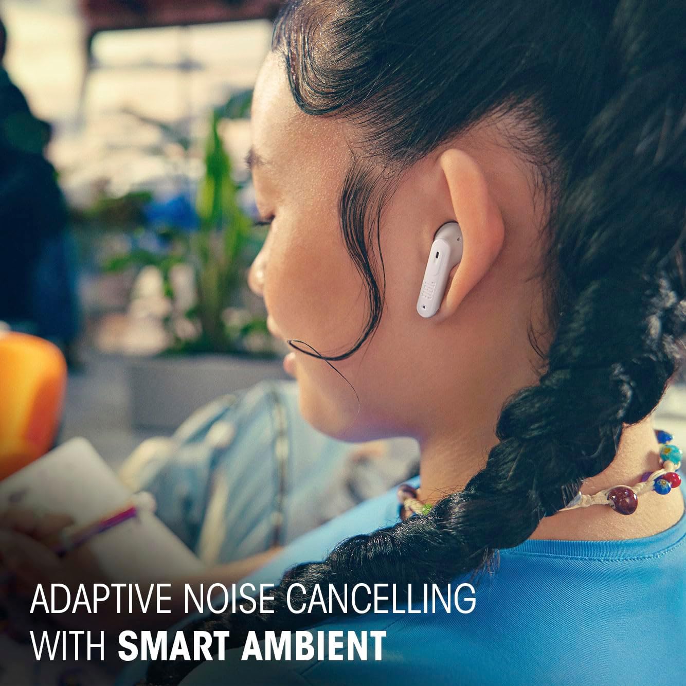 JBL Tune Flex 2 - True Wireless Noise Cancelling Earbuds with JBL Spatial Sound and Smart Ambient Technology, 6 mics for Perfect Calls, up to 48Hrs of Playback, IP54 Dust & Water Resistant (Black)