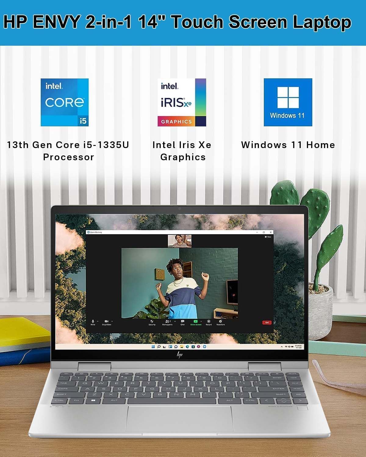 HP Envy x360 2-in-1 Laptop, 14