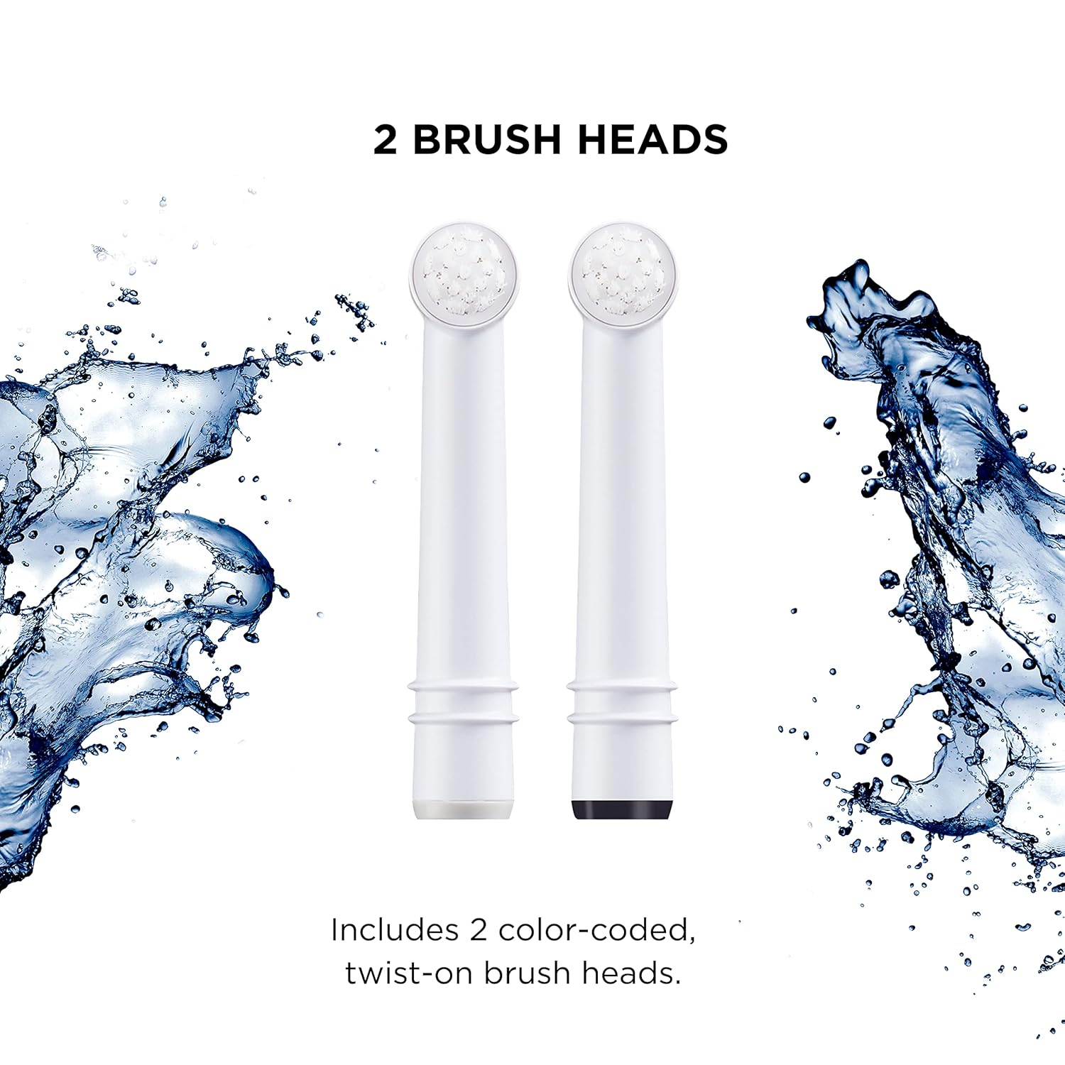 Interplak by Conair OptiClean Replacement Power Plaque Remover Brush Heads, Color May Vary